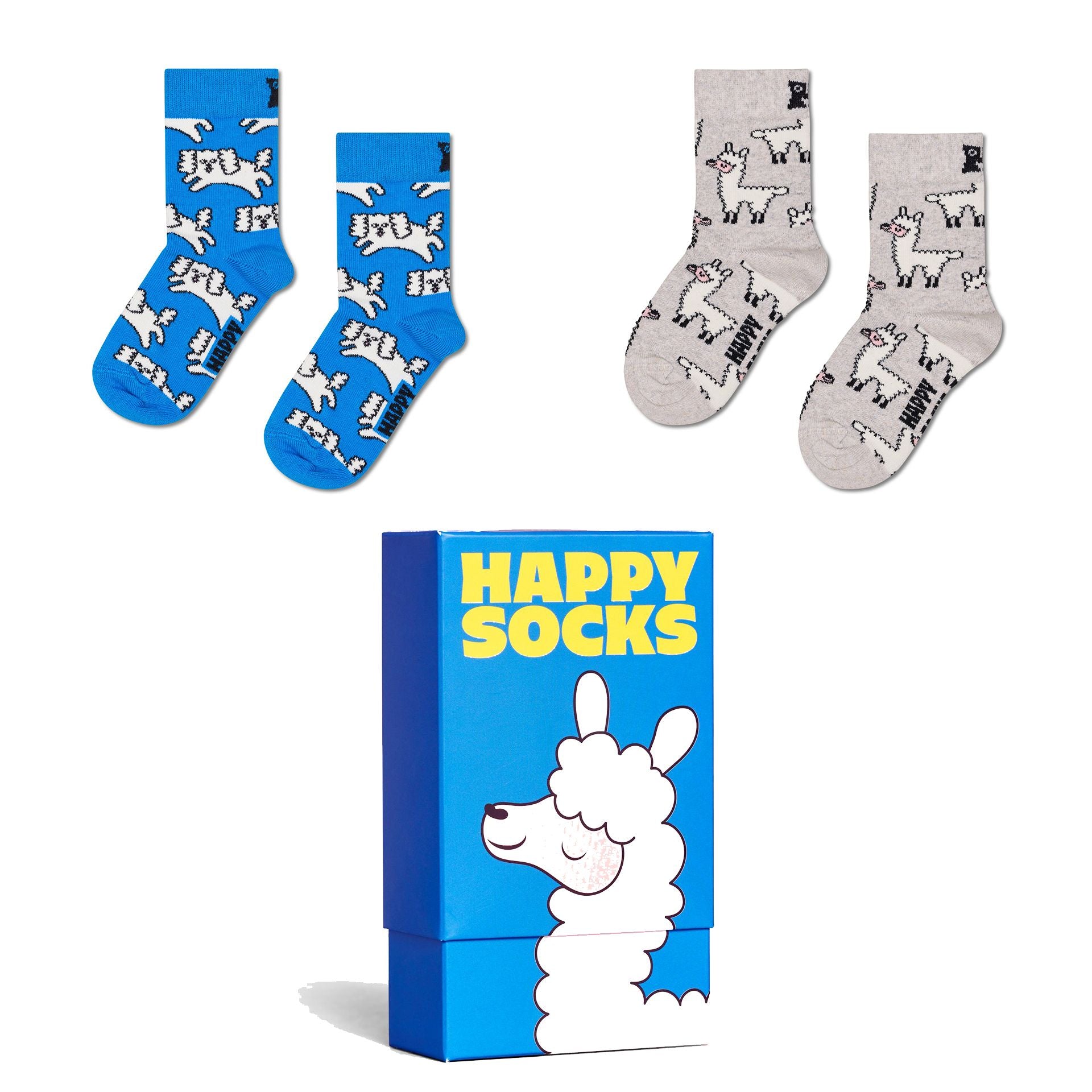 Kids 2-Pack Llama Socks Gift