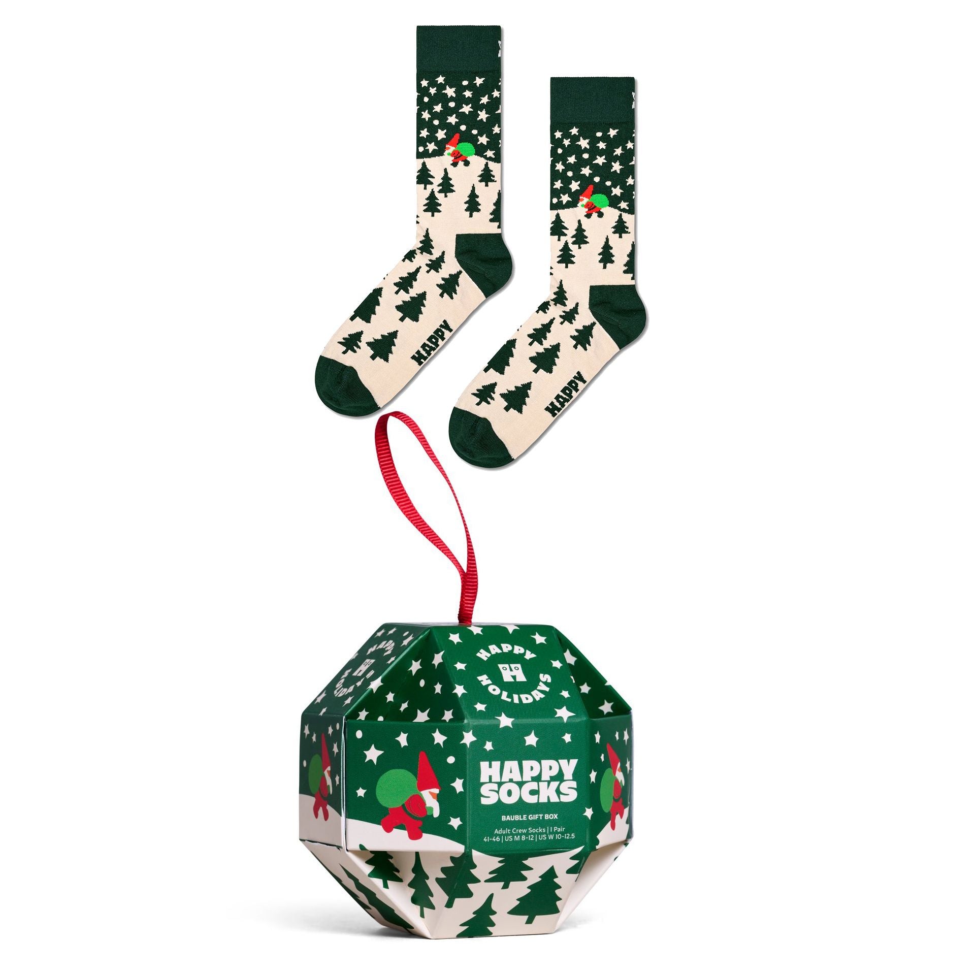 1-Pack Snow Globe Sock Gift