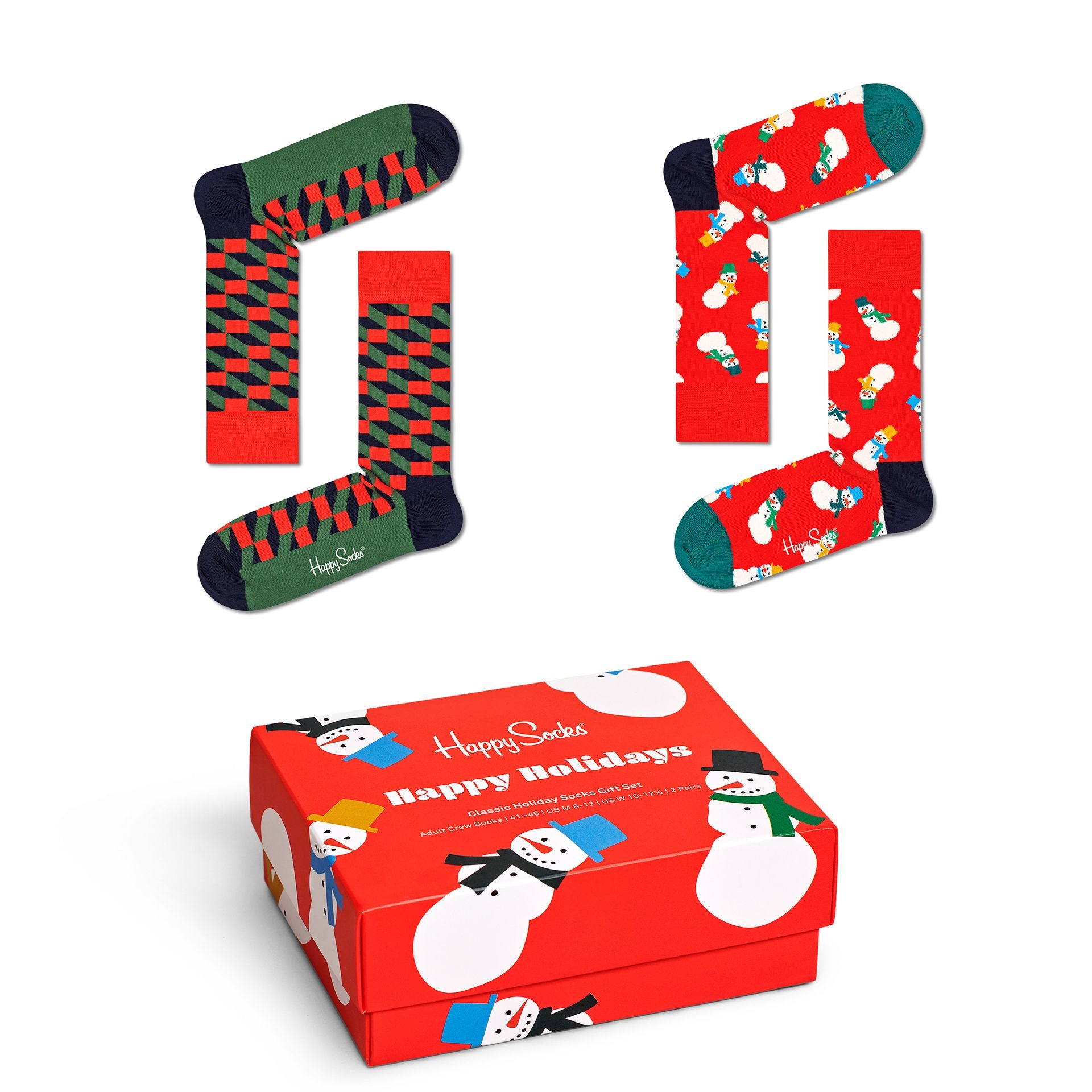 2-Pack Snowman Socks Gift Set